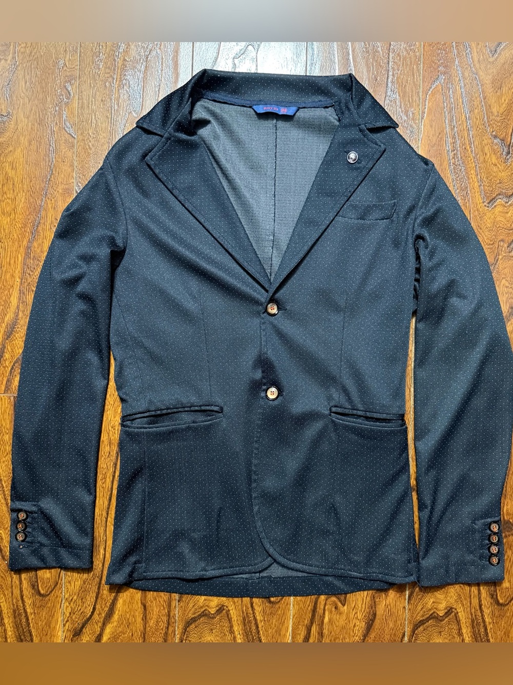 Men's Navy Tailored Blazer - Classic Single-Breasted Style